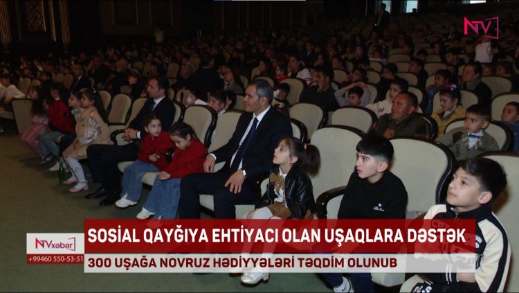 Naxçıvanda 300 uşağa bayram hədiyyələri təqdim edilib<font color=red> - VİDEO</font>