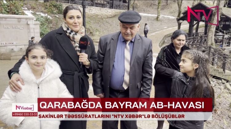 QARABAĞDA BAYRAM AB-HAVASI<font color=red> - VİDEO</font>