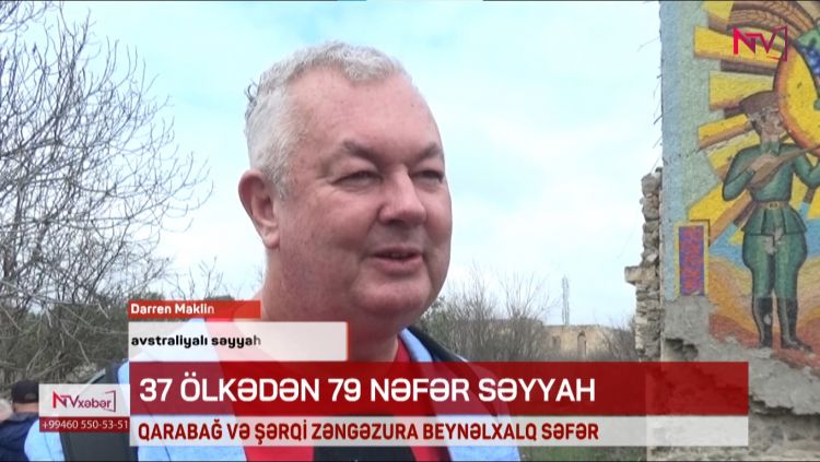 Darren Maklin: Qarabağda bərpa işlərinin sürəti heyrətamizdir<font color=red> - VİDEO</font>