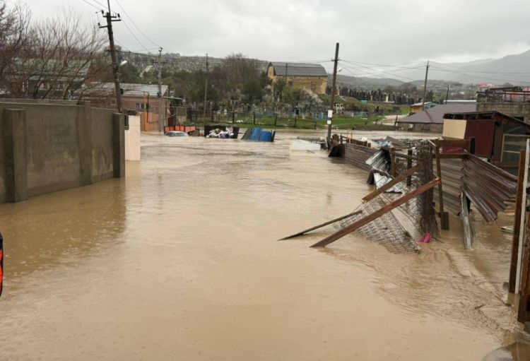 Mahaçqalada sel fəlakəti