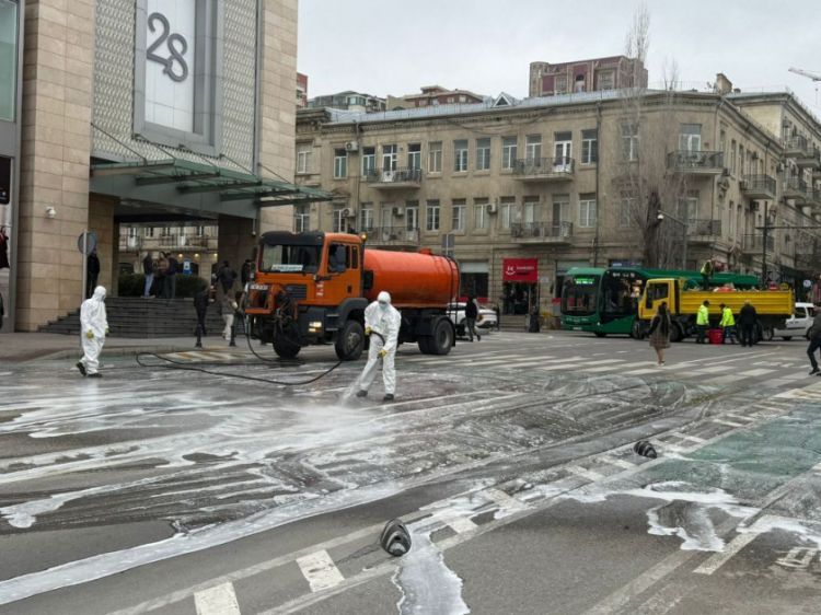 Güclü yağışdan sonra paytaxtda genişmiqyaslı daxili iməclik keçirilib