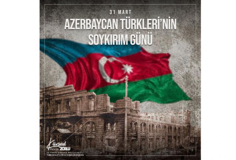 Türkiyənin hakim partiyası azərbaycanlıların soyqırımını bəşər tarixinin qara ləkəsi adlandırıb