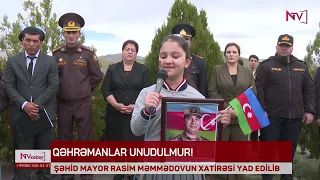 ŞƏHİD MAYOR RASİM MƏMMƏDOVUN XATİRƏSİ YAD EDİLİB<font color=red> - VİDEO</font>