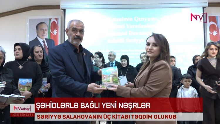 SƏRİYYƏ SALAHOVANIN ÜÇ KİTABI TƏQDİM OLUNUB<font color=red> - VİDEO</font>