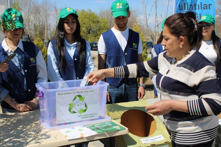 Babək rayonunda “Tullantıları tinglərə dəyiş” aksiyası keçirilib<font color=red> - FOTOLAR</font>