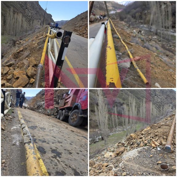 Ordubadda qaya uçqunu nəticəsində 32 ev qazsız qalıb