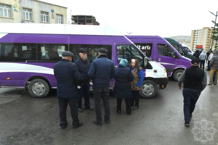 “Böyük Qayıdış” davam edir: Ağdam şəhərinə daha 92 ailə yola salınıb<font color=red> - FOTOLAR</font>