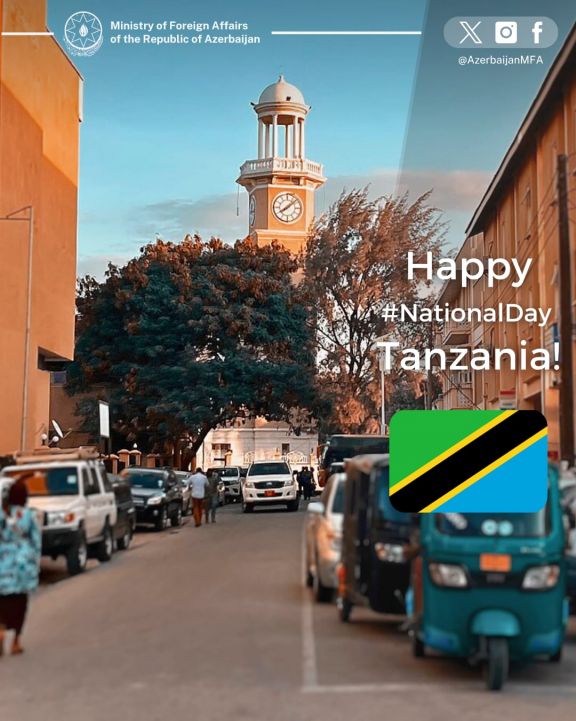 Azərbaycan XİN Tanzaniyanı Respublika günü münasibətilə təbrik edib