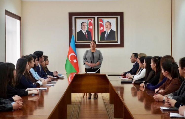 NDU tələbələri Ailə, Qadın və Uşaq Problemləri üzrə Dövlət Komitəsində istehsalat təcrübəsinə başlayıblar<font color=red> - FOTOLAR</font>