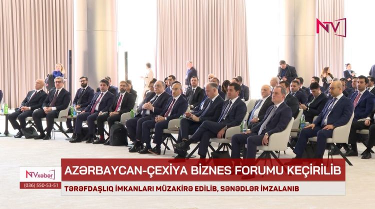 Qəbələdə Azərbaycan-Çexiya biznes-forumu keçirilib<font color=red> - VİDEO</font>