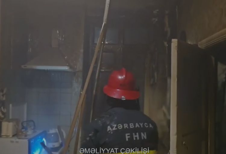 Nəsimi rayonunda yaşayış binasında yanğın baş verib, bir nəfər ölüb