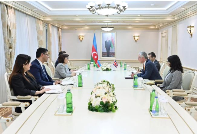 Sahibə Qafarova Britaniya səfiri ilə parlamentlərarası və iqtisadi əlaqələri müzakirə edib<font color=red> - FOTOLAR</font>