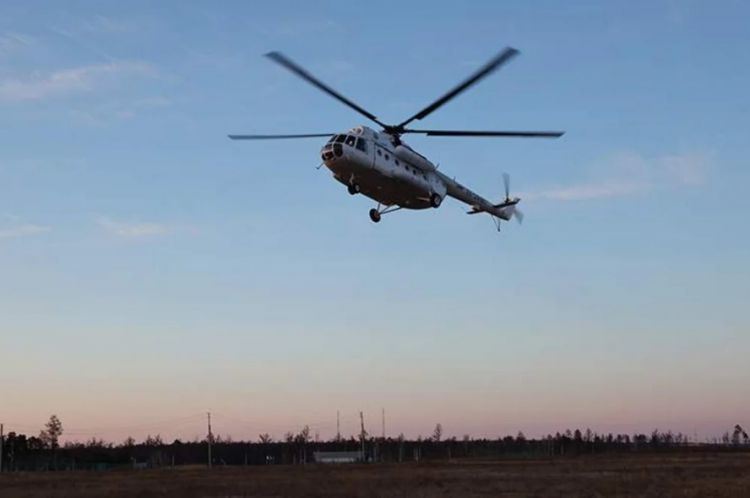 Rusiyada helikopterin sərt enişi zamanı 10 nəfər yaralanıb