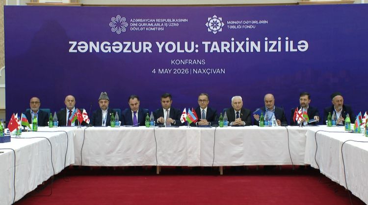 Naxçıvanda “Zəngəzur yolu: tarixin izi ilə” mövzusunda konfrans keçirilib<font color=red> - VİDEO</font>