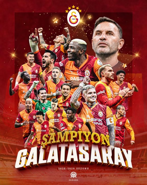 “Qalatasaray” ardıcıl dördüncü dəfə Türkiyə çempionu olub