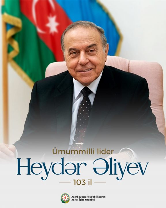 Azərbaycan XİN Heydər Əliyevlə bağlı paylaşım edib