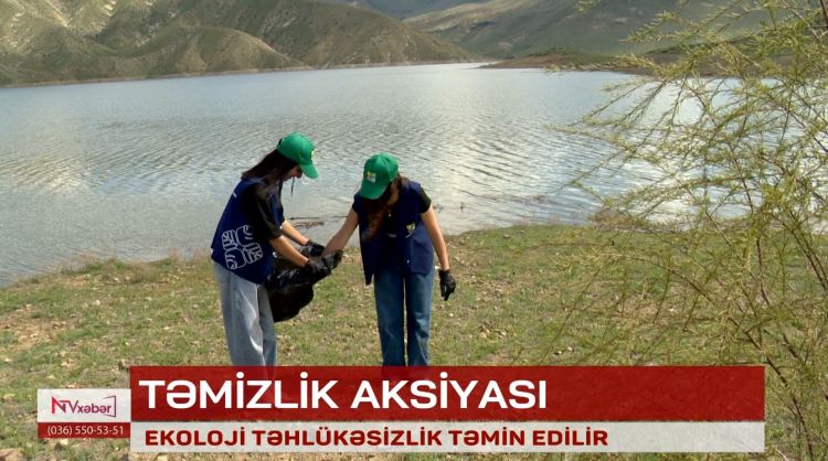 Naxçıvanda ekokönüllülərin iştirakı ilə növbəti ekoloji aksiya keçirilib<font color=red> - VİDEO</font>