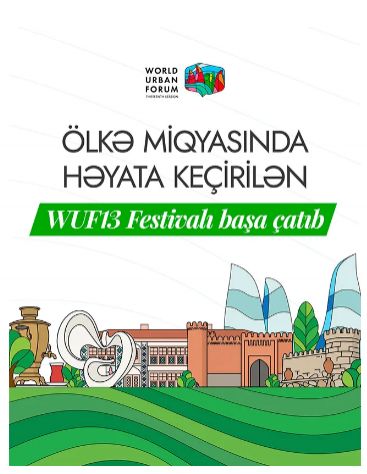 Azərbaycanın 9 şəhərində keçirilən WUF13 festivallarında 115 mindən çox insan iştirak edib