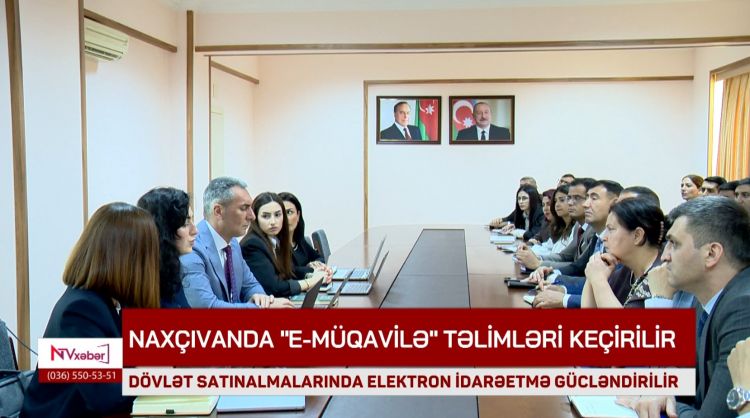 Naxçıvanda “e-müqavilə” altsistemi üzrə təlimlərə başlanılıb<font color=red> - VİDEO</font>