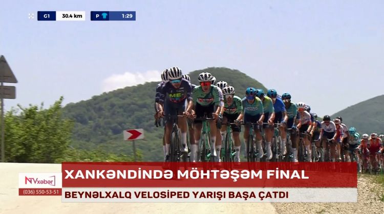 "Bakı-Xankəndi" Azərbaycan beynəlxalq velosiped yarışı başa çatıb<font color=red> - VİDEO</font>