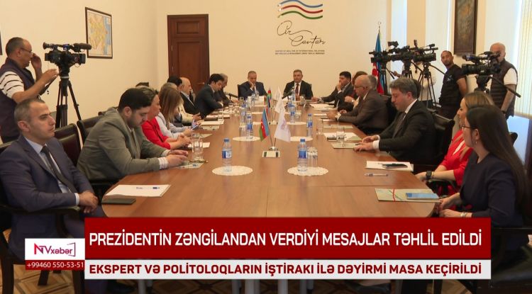 BMTM-də Prezident İlham Əliyevin Zəngilan nitqindəki tezislərlə bağlı müzakirələr təşkil edilib<font color=red> - VİDEO</font>