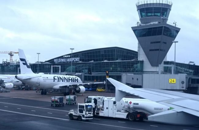 Şübhəli dron fəaliyyəti səbəbindən Helsinki hava limanı müvəqqəti bağlanıb