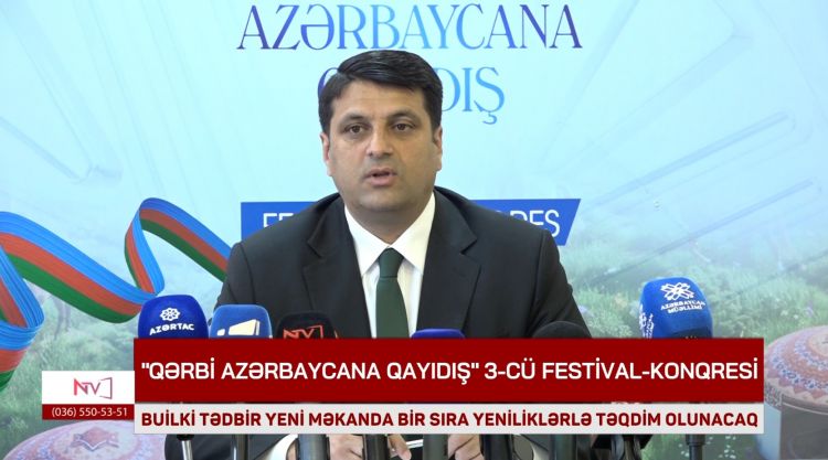 NDU-da "Qərbi Azərbaycana qayıdış" III festival-konqresi ilə bağlı media üçün brifinq keçirilib<font color=red> - VİDEO</font>