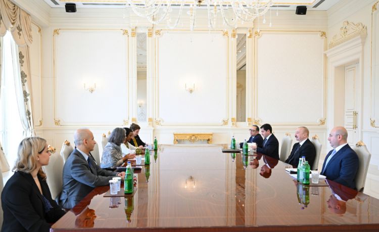 Prezident İlham Əliyev BMT-nin Məskunlaşma Proqramının icraçı direktorunu qəbul edib<font color=red> - FOTOLAR</font>