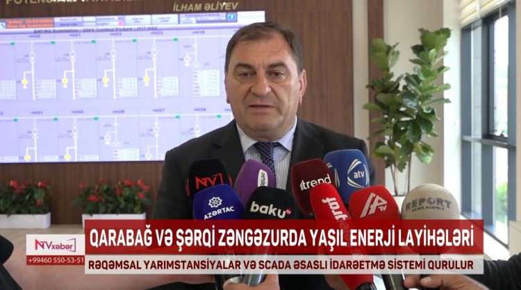 Qarabağ və Şərqi Zəngəzurda rəqəmsal yarımstansiyalar və scada əsaslı idarəetmə sistemi qurulur<font color=red> - VİDEO</font>