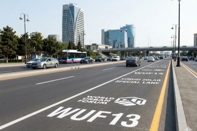 WUF13-lə bağlı çəkilmiş xüsusi hərəkət zolaqları sabahdan qüvvədən düşür