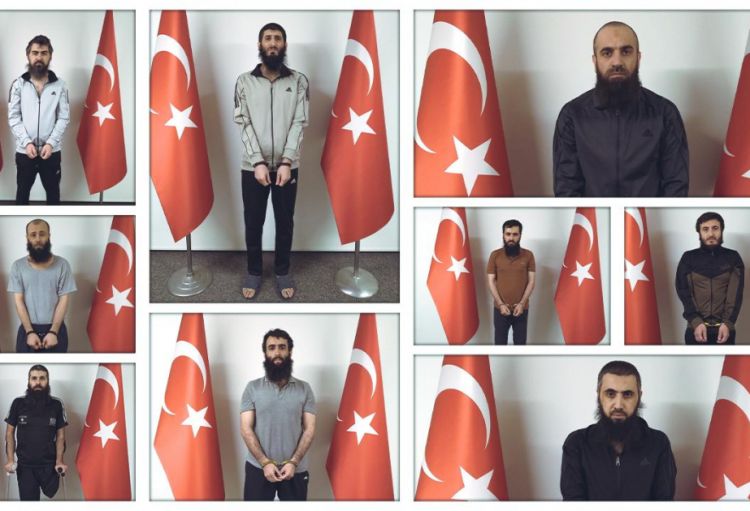 Suriyada İŞİD terrorçuları yaxalanaraq Türkiyəyə gətirilib