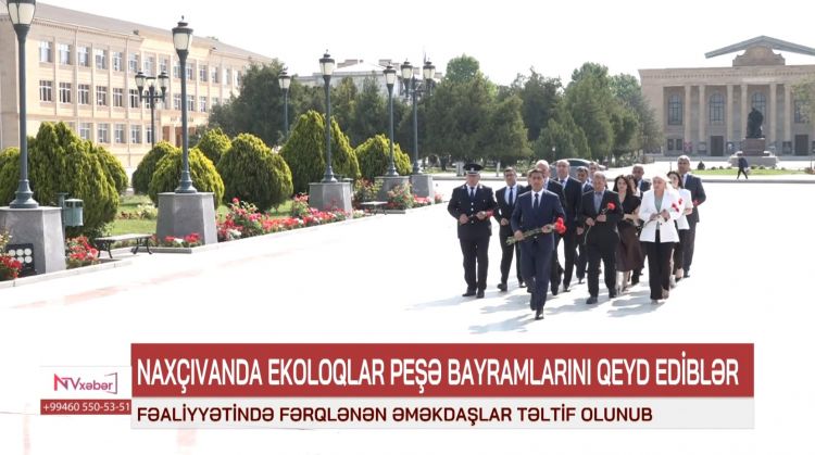 Naxçıvanda ekoloqlar peşə bayramlarını qeyd ediblər<font color=red> - VİDEO</font>