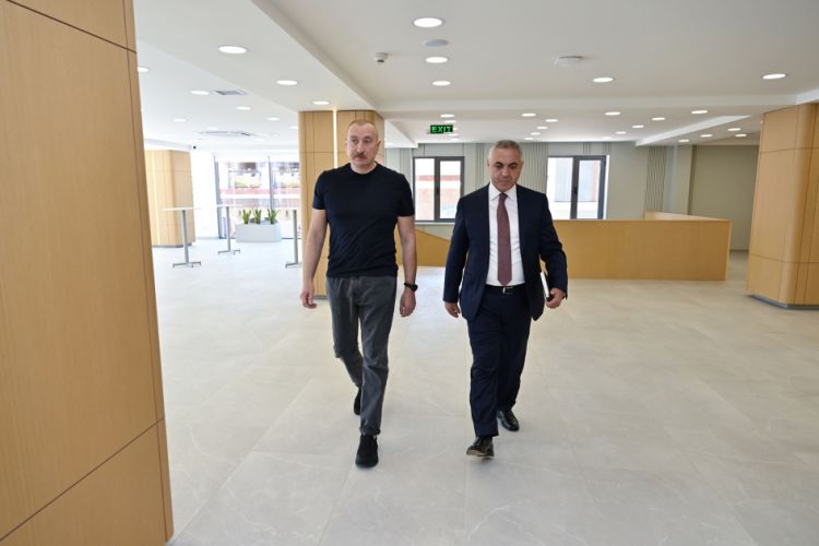 Prezident İlham Əliyev Xankəndidə əsaslı şəkildə yenidən qurulmuş Mədəniyyət Mərkəzinin açılışında iştirak edib<font color=red> - FOTOLAR</font>