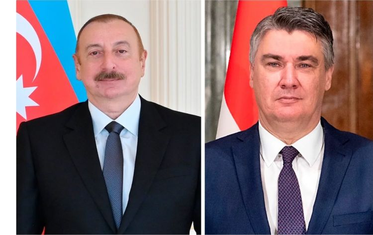 İlham Əliyev Xorvatiyanın milli bayramı münasibətilə Zoran Milanoviçi təbrik edib