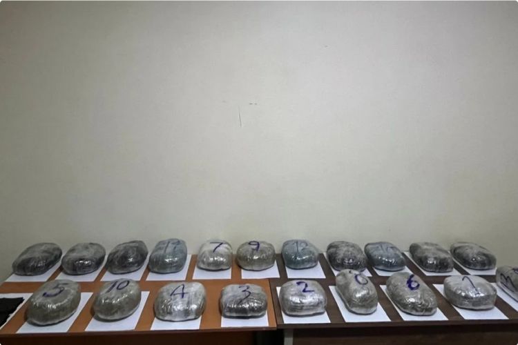 İrandan Azərbaycana 20 kiloqram narkotik keçirilməsinin qarşısı alınıb