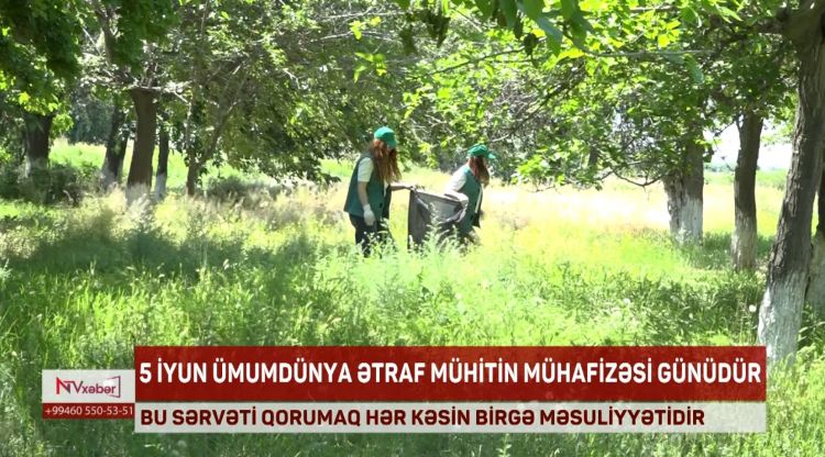 5 İYUN ÜMUMDÜNYA ƏTRAF MÜHİTİN MÜHAFİZƏSİ GÜNÜDÜR<font color=red> - VİDEO</font>