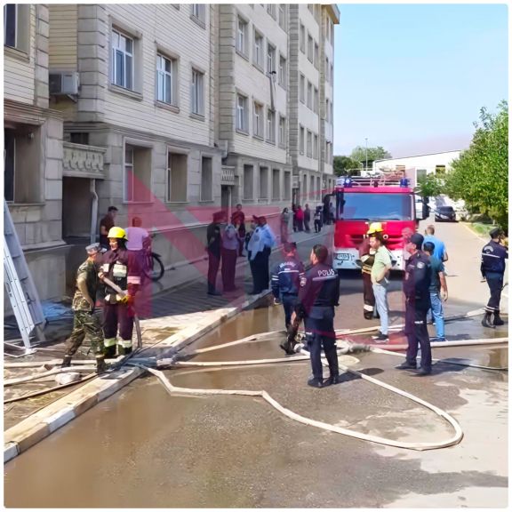 Culfada yaşayış binasında yanğın olub, iki nəfər xəsarət alıb