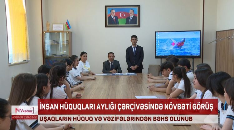 Məktəblilər uşaqların hüquq və vəzifələri barədə məlumatlandırılıblar<font color=red> - VİDEO</font>