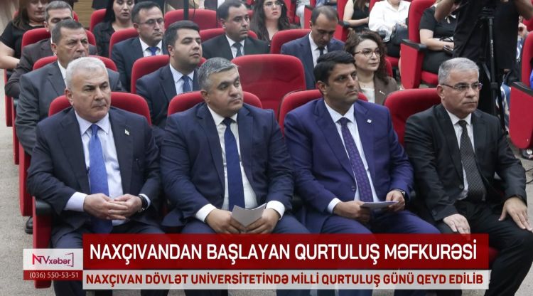 Naxçıvan Dövlət Universitetində Milli Qurtuluş Gününə həsr olunmuş tədbir keçirilib<font color=red> - VİDEO</font>