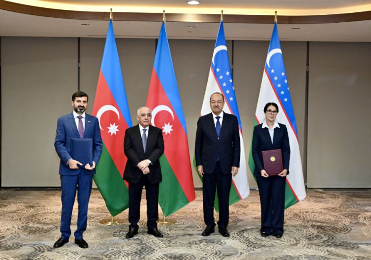 Daşkənddə Azərbaycan və Özbəkistanın Baş nazirlərinin iştirakı ilə ikitərəfli sənədlər imzalanıb<font color=red> - FOTOLAR</font>