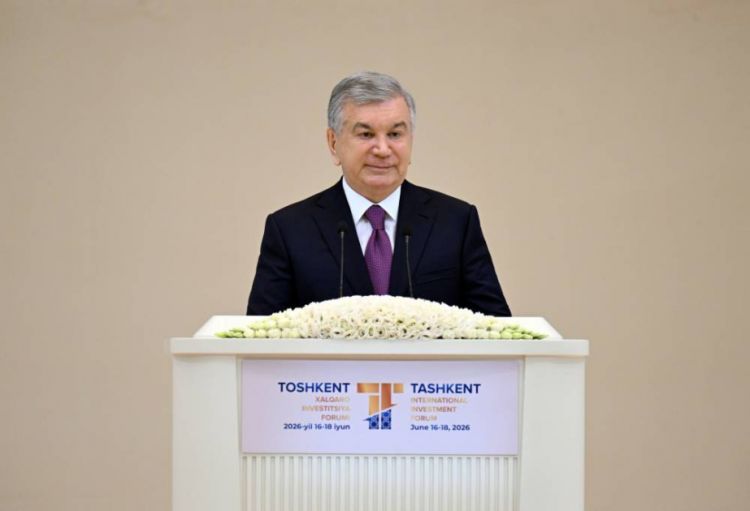 Şavkat Mirziyoyev: Biz Xəzər dənizindən keçən Orta Dəhliz nəqliyyat marşrutunu inkişaf etdiririk