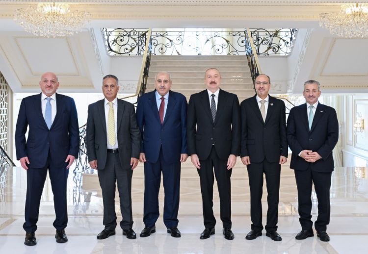 Prezident İlham Əliyev İordaniya Haşimilər Krallığı Nümayəndələr Palatasının nümayəndə heyətini qəbul edib<font color=red> - FOTOLAR</font>