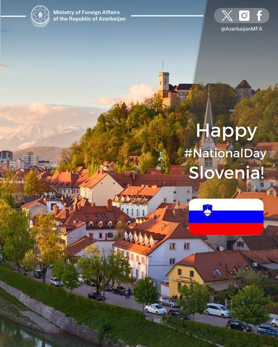XİN Sloveniyanı Dövlətçilik Günü münasibətilə təbrik edib
