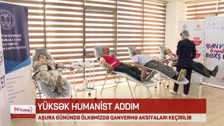 Aşura günündə ölkəmizdə qanvermə aksiyaları keçirilib<font color=red> - VİDEO</font>