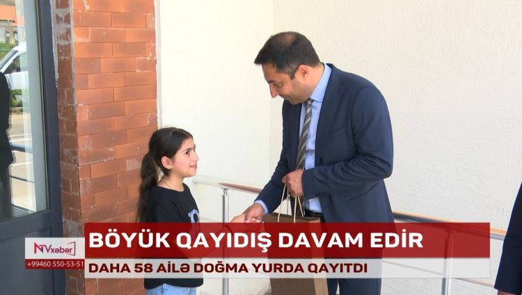 Şükürbəyli kəndində daha 7 ailəyə evlərinin açarları təqdim olunub<font color=red> - VİDEO</font>