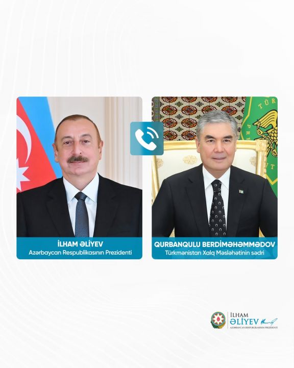 İlham Əliyevlə Qurbanqulu Berdiməhəmmədov arasında telefon danışığı olub
