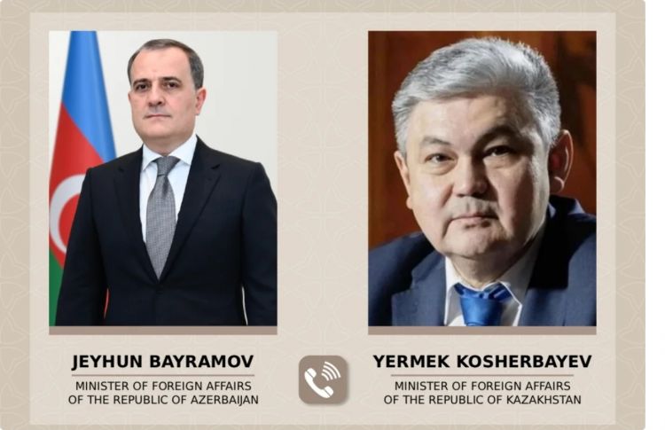 Ceyhun Bayramov qazaxıstanlı həmkarı ilə strateji tərəfdaşlığı müzakirə edib