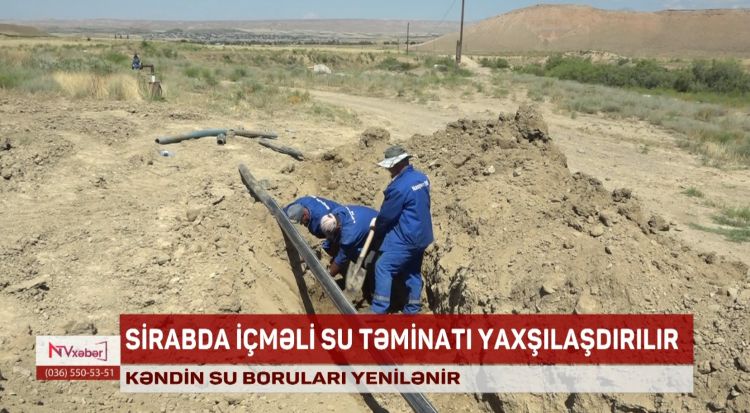 Sirabda içməli su təminatı yaxşılaşdırılır<font color=red> - VİDEO</font>
