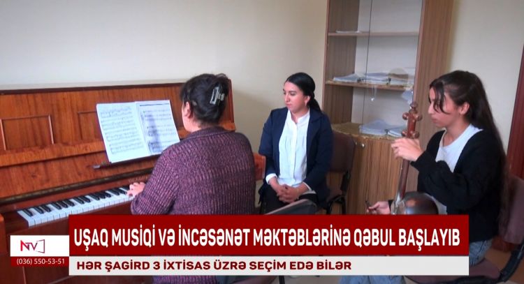 Naxçıvanda uşaq musiqi və incəsənət məktəblərinə qəbul başlayıb<font color=red> - VİDEO</font>