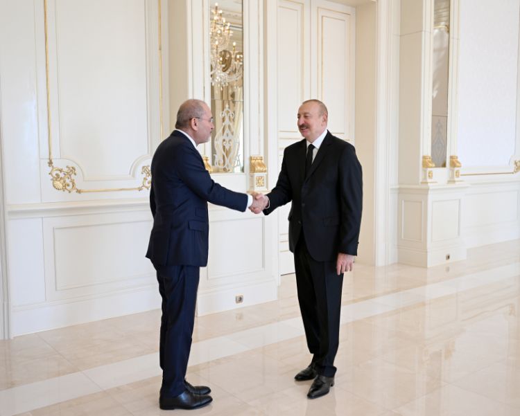 Prezident İlham Əliyev İordaniya Baş nazirinin müavinini qəbul edib<font color=red> - FOTOLAR</font>